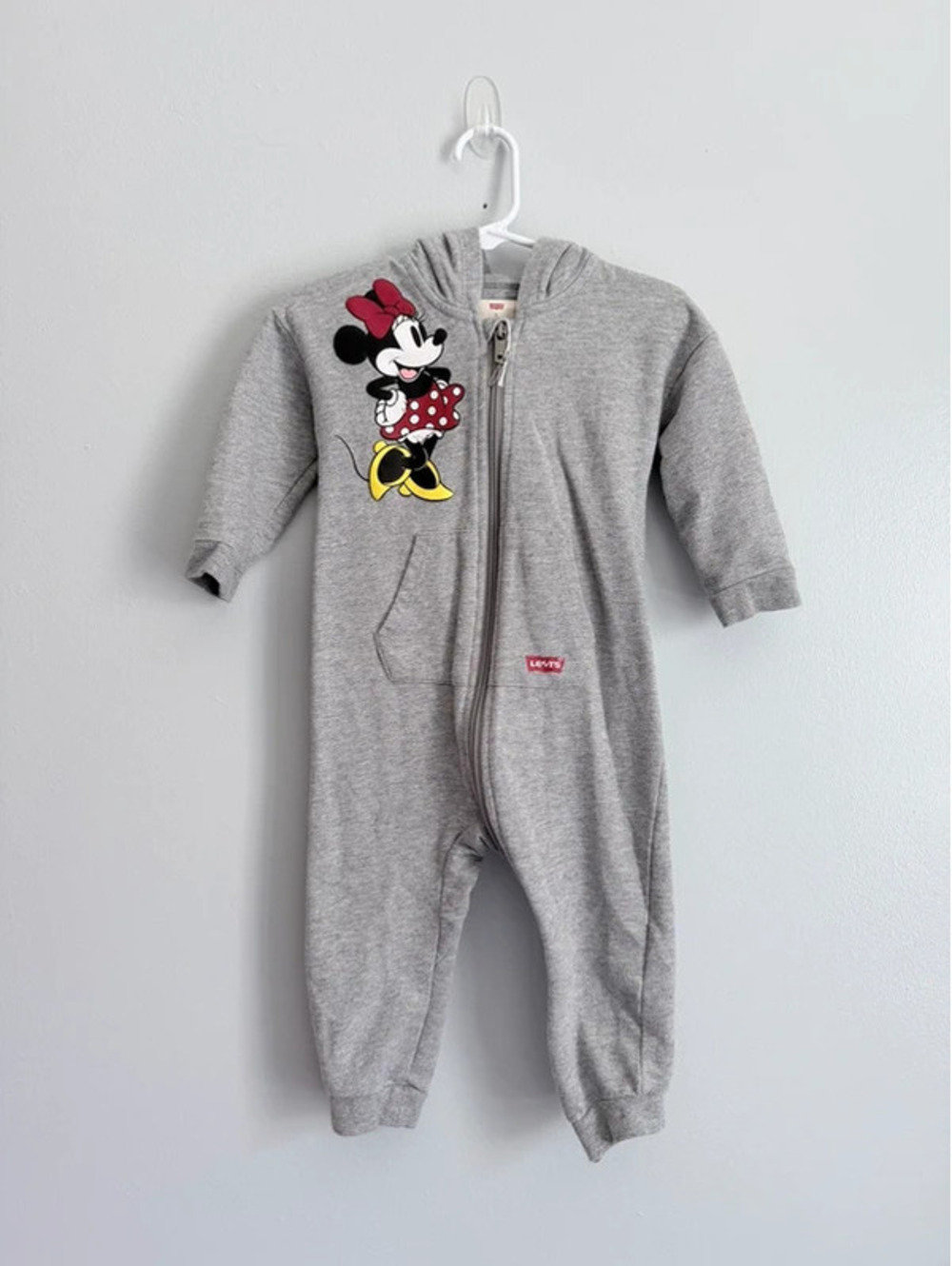 Levi’s x Disney Minnie Mouse Hooded Romper 18M